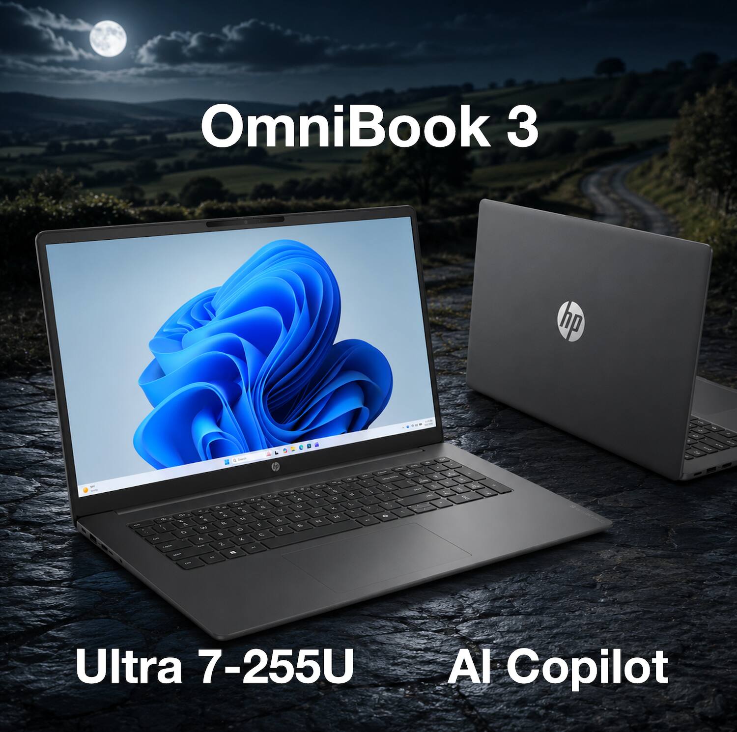 OmniBook 3  
Ultra 7-255U  
AI Copilot