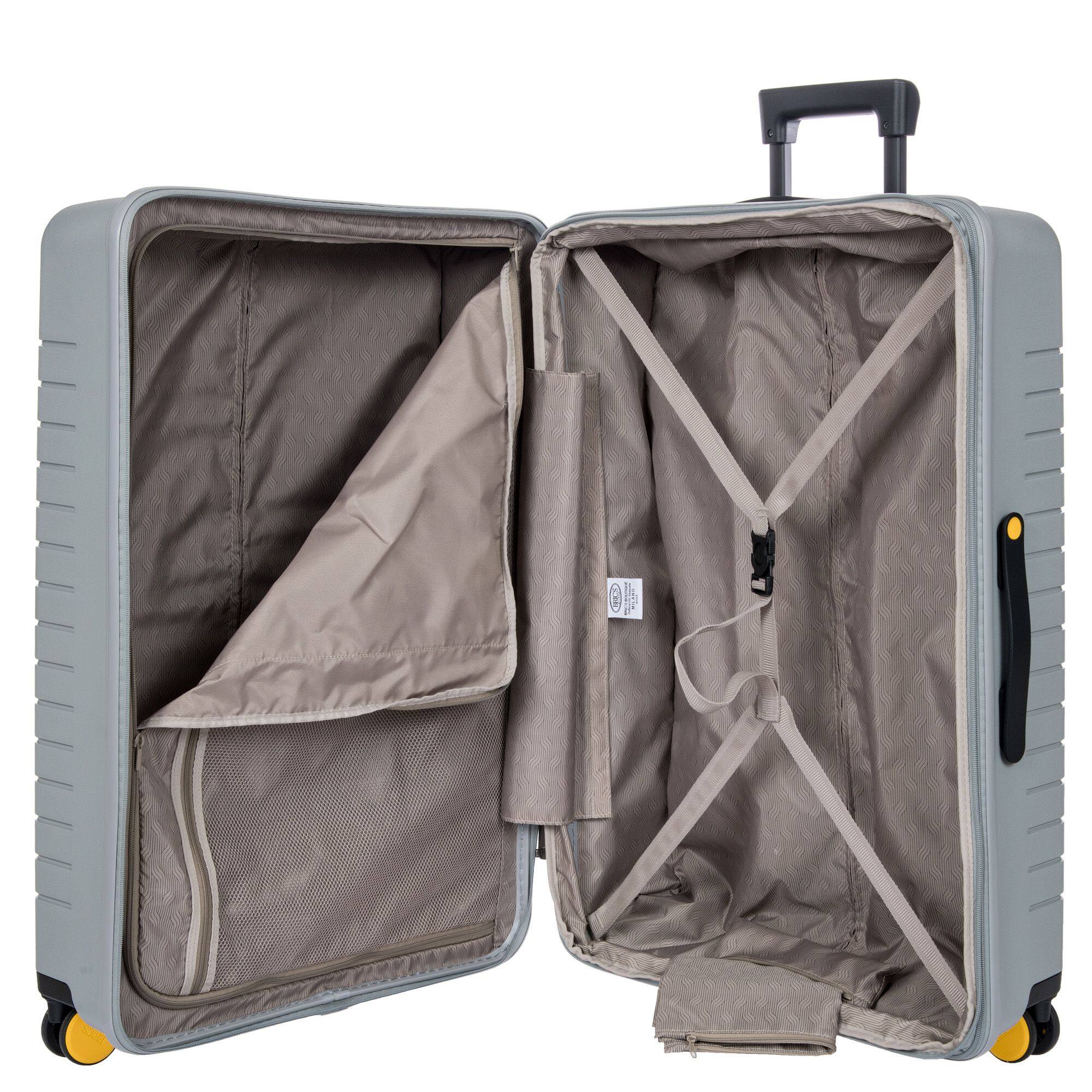 Left. Bric's - Ulisse Expandable 30" Checked Spinner Luggage - Gray.