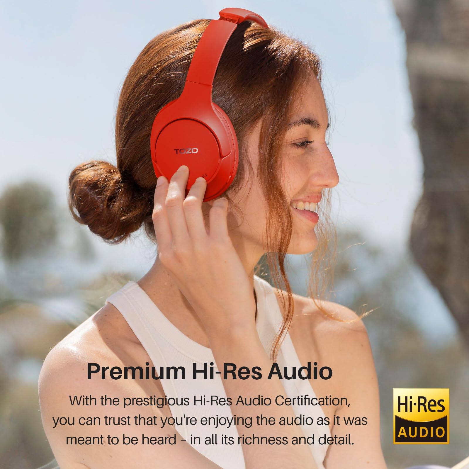 TOZO Premium Hi-Res Audio
With the prestigious Hi-Res Audio Certification, you can trust that you're enjoying the audio as it was meant to be heard - in all its richness and detail.
Hi-Res AUDIO
