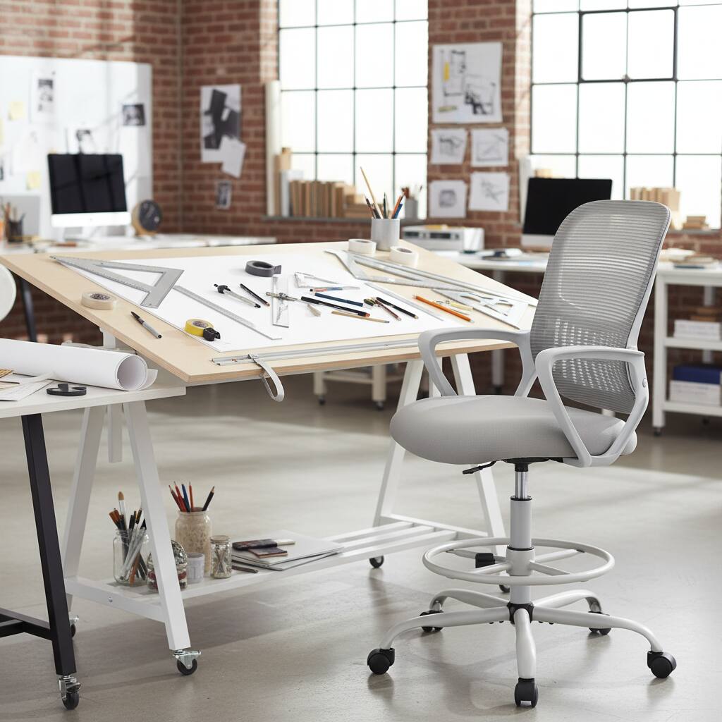 Alt View 5. AOITUN - Office Chair, Ergonomic Tall Mesh Office Chair with Storable Lumbar Support, Adjustable Foot Ring , Gray - Gray.