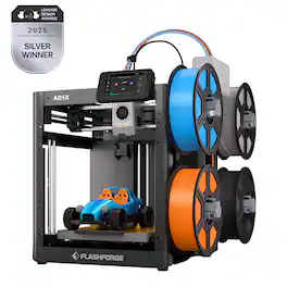 Flashforge - AD5X IFS 3D Printer: Multi-Color Auto-Feed, 600mm/s Speed, 300°C Extruder, Auto-Level, 220mm³ & Wi-Fi/App Control - Black