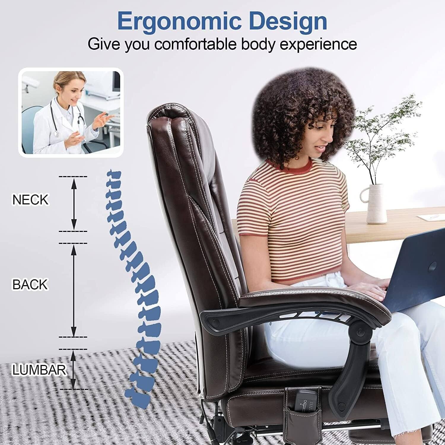 Ergonomic Design  
Give you comfortable body experience  

NECK  
BACK  
LUMBAR