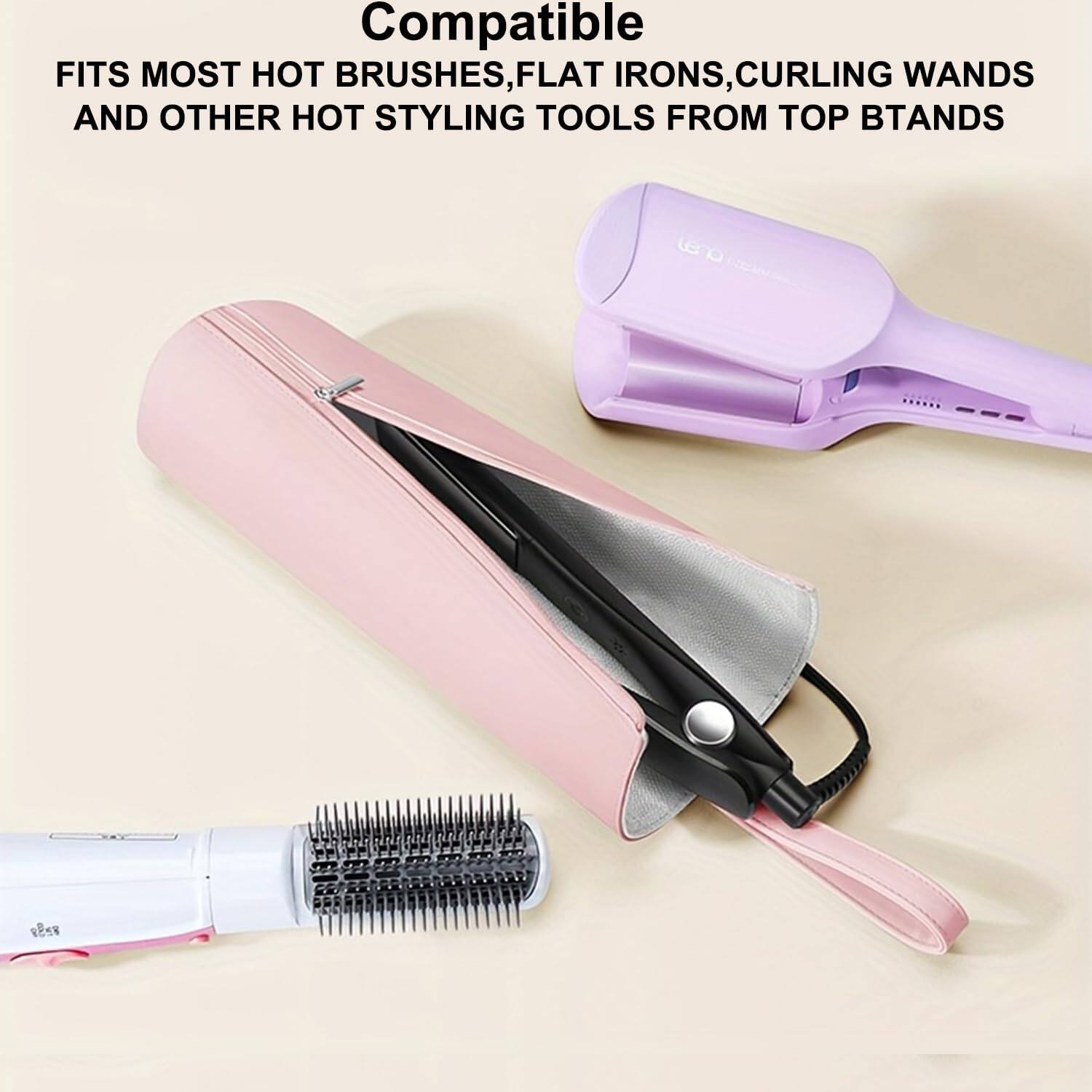 Compatible
FITS MOST HOT BRUSHES, FLAT IRONS, CURLING WANDS AND OTHER HOT STYLING TOOLS FROM TOP BTANDS
