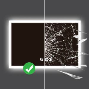 Alt View 5. LOVMOR - Lovmor 36x48 Inch LED Bathroom Mirror with Anti Fog Dimmable Lights 3 Color Temperature Memory Function ETL Certified - slive.