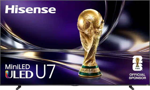 Hisense MiniLED ULED U7
FIFA WORLD CUP
OFFICIAL SPONSOR
