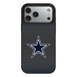 Keyscaper - NFL - Dallas Cowboys Linen Logo iPhone Magnetic Bump Case - 15 - Black