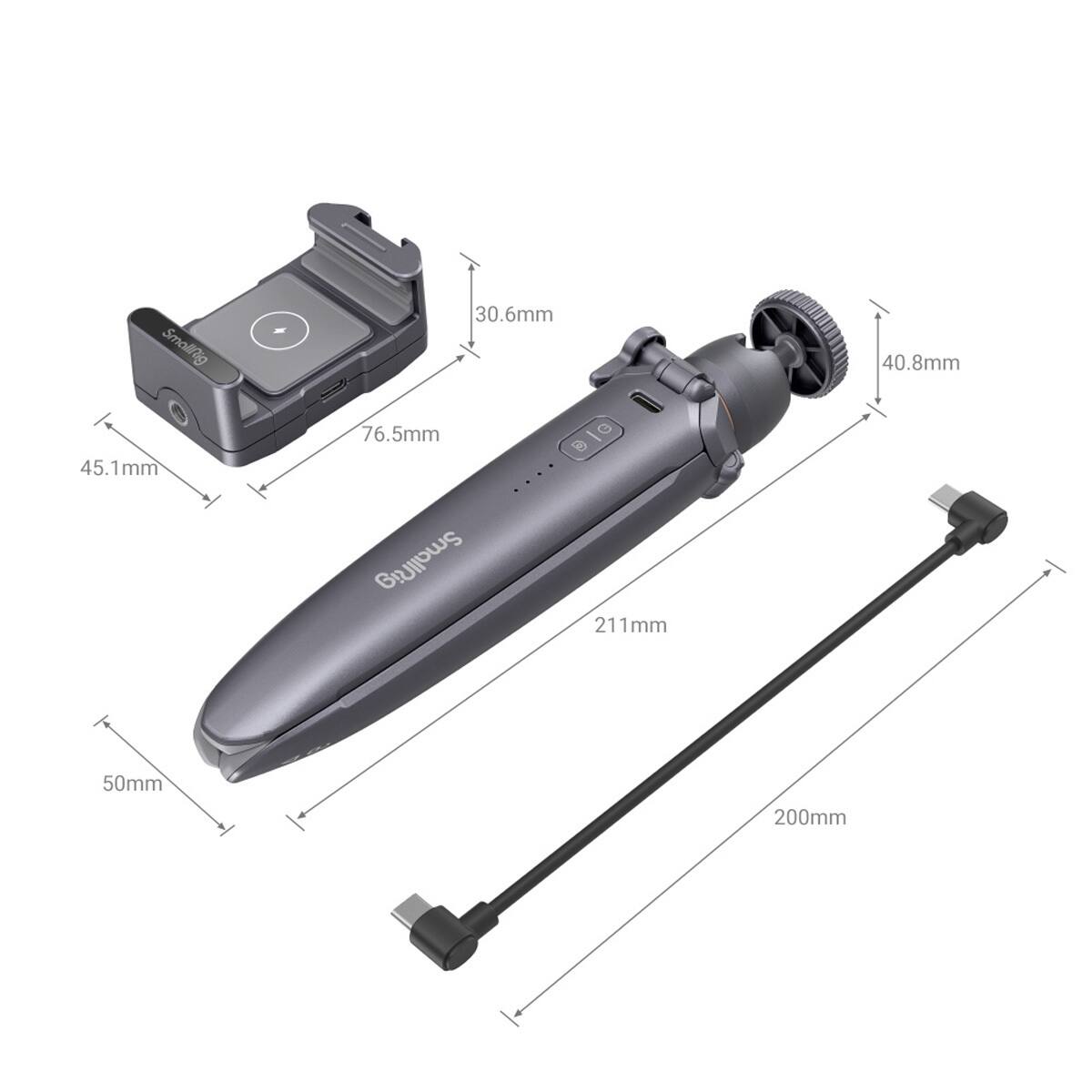 SmallRig 1 45.1mm 30.6mm 76.5mm BIG B .... SmallRig 211mm 40.8mm 50mm 200mm