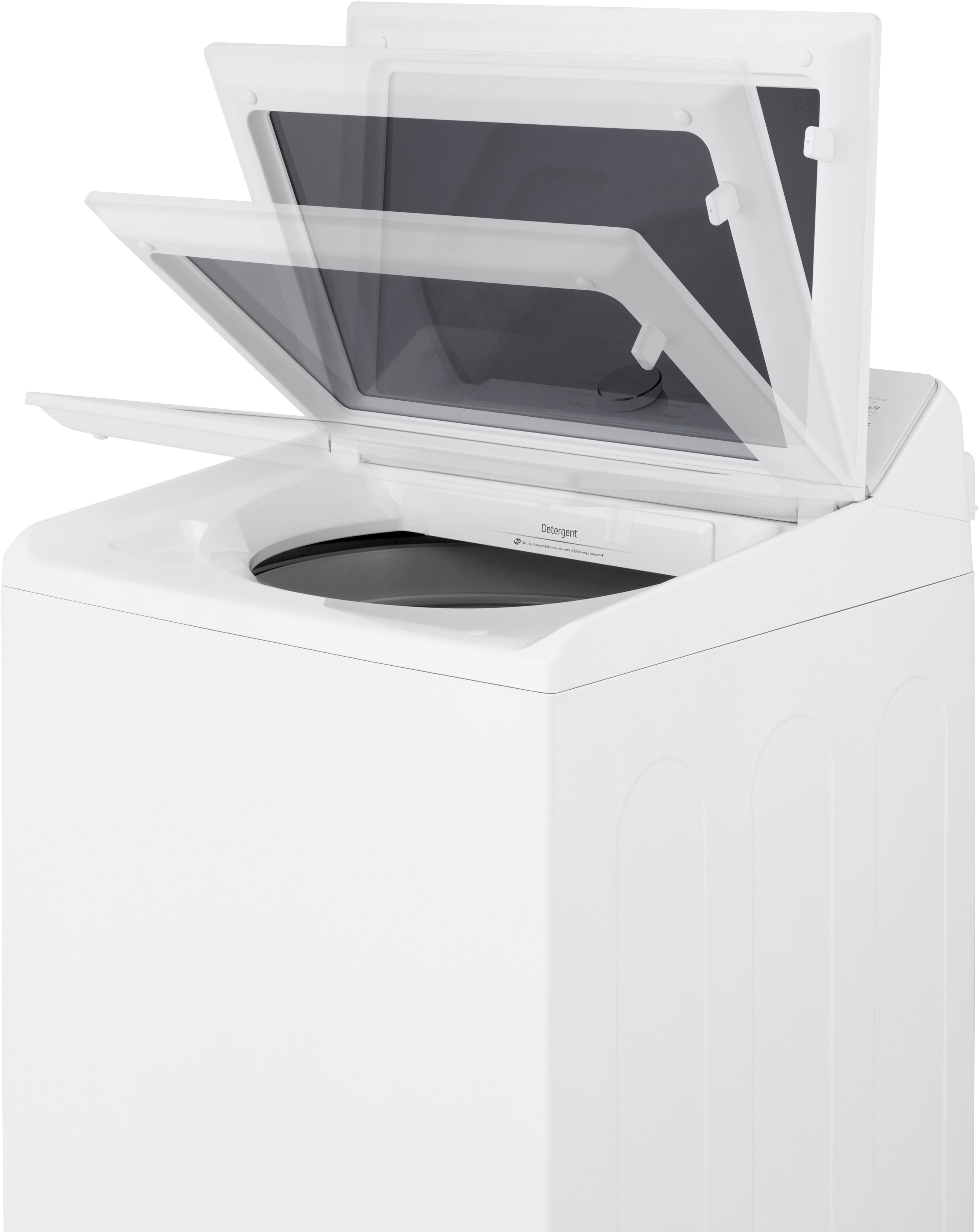 Alt View 23. LG - 5.0 Cu. Ft. High-Efficiency Smart Top Load Washer with Easy Unload - Alpine White.