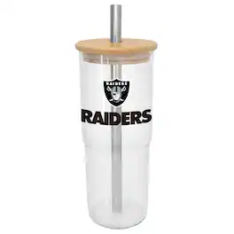 Logo Brands - Las Vegas Raiders 24oz. Glass Tumbler - Multicolor