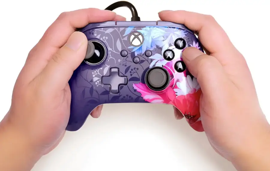 Alt View 23. PowerA - PowerA Advantage Plus Wired Controller for Xbox Series X|S - Night Blossom - Night Blossom.