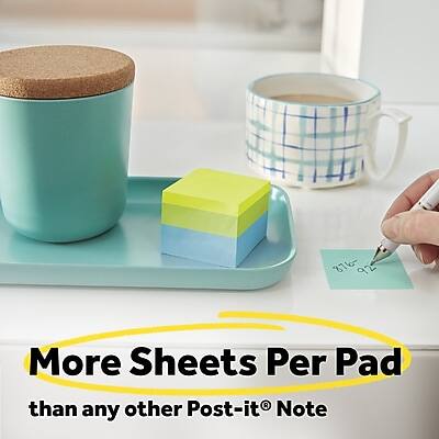More Sheets Per Pad than any other Post-it® Note