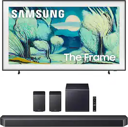 QN65LS03FAFXZA 65" The Frame QLED 4K Smart TV with Samsung HW-Q990F Soundbar 11.1.4 Ch with Rear Speakers (2025)