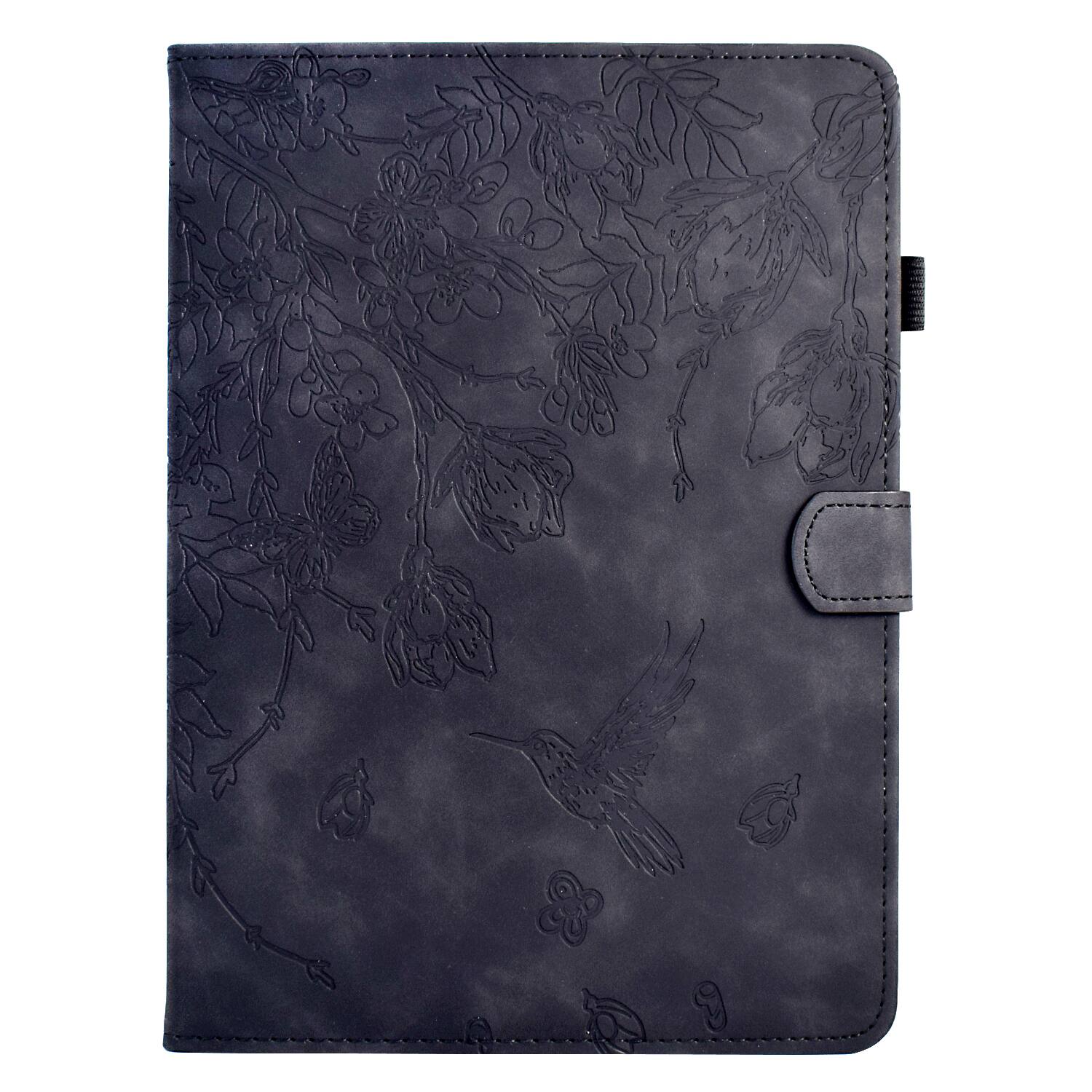 Alt View 5. Dteck - for Samsung Galaxy Tab A9+ 11-inch 2023 (SM-X210/X215/X216) Case,Embossed PU Leather Flip Cover with Card Slots Stand - Black.
