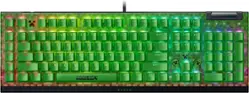 Razer - BlackWidow V4 X Full Size Wired Mechanical Green Clicky Switch Gaming Keyboard with Chroma RGB Backlighting - Minecraft Edition - Front_Zoom