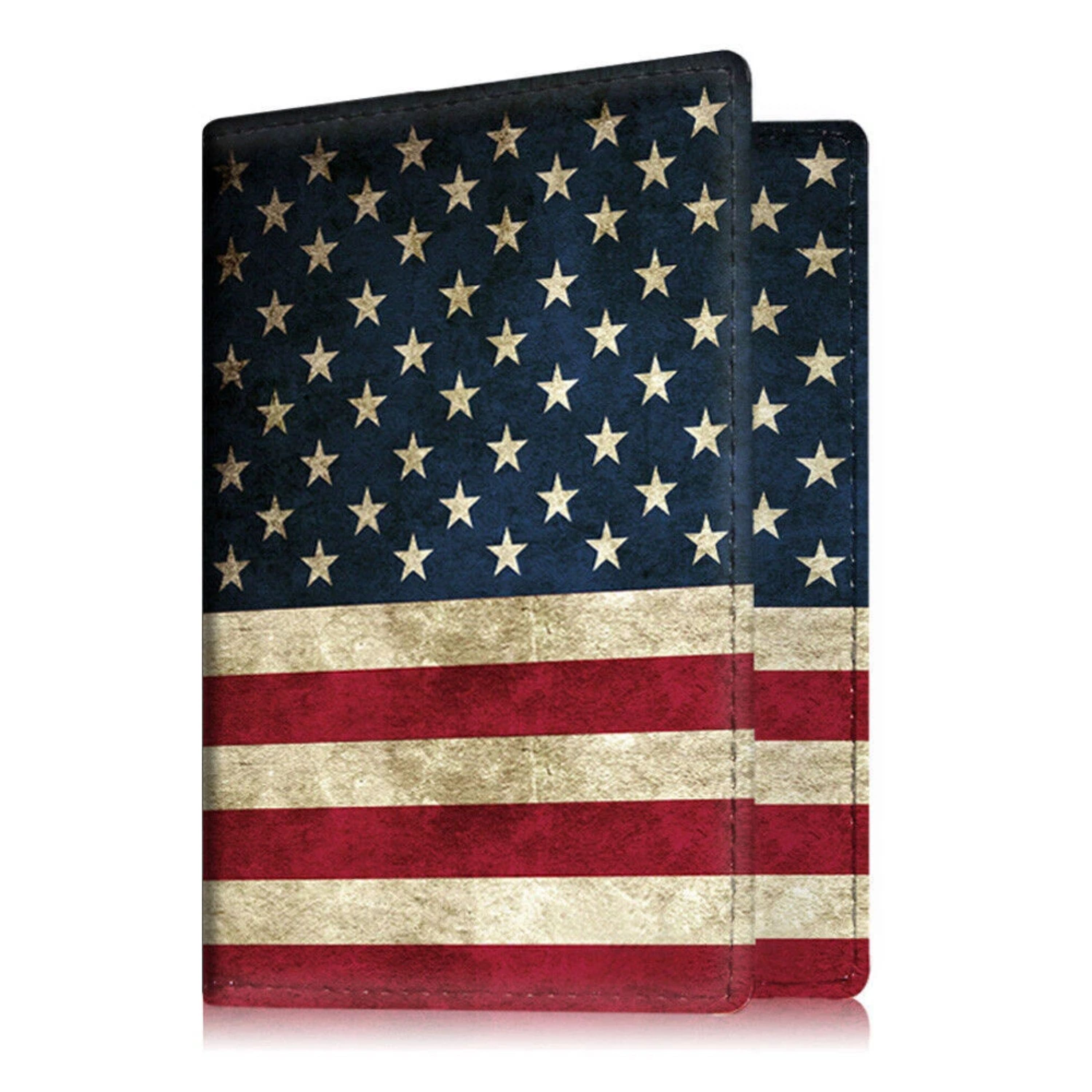 Kitcheniva - RFID Blocking Slim Passport & Credit Card Holder Wallet US Flag - Multicolor price history on PriceWatchPro
