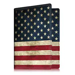 Kitcheniva - RFID Blocking Slim Passport & Credit Card Holder Wallet US Flag - Multicolor