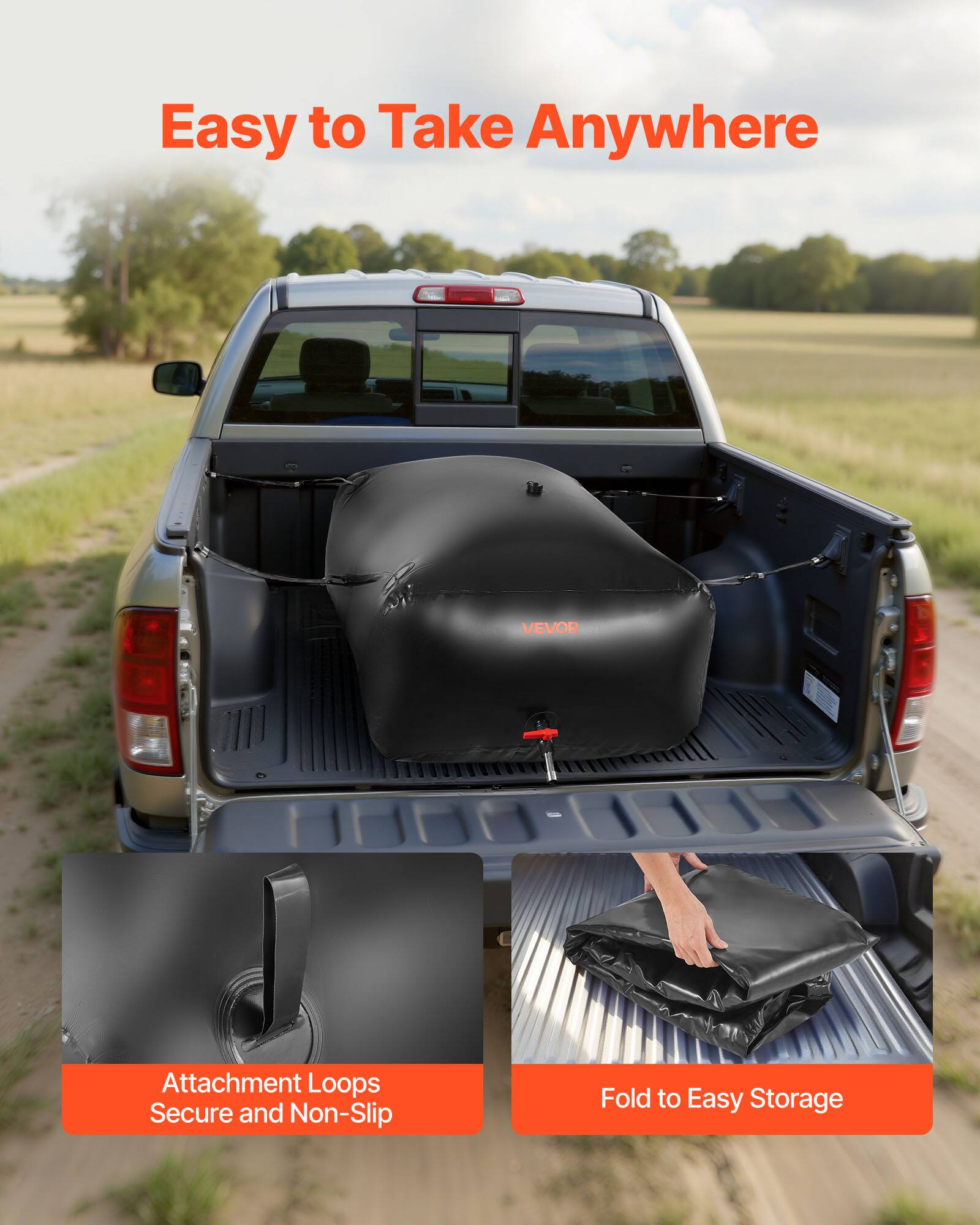 Easy to Take Anywhere

VEVOR Attachment Loops Secure and Non-Slip

Fold to Easy Storage