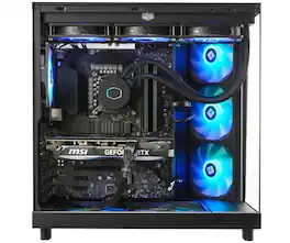 TECHWHIZ - Edge Gaming PC - AMD Ryzen 9 9950X3D – AMD RADEON RX 9070 XT – 64 GB DDR5 – 2 TB NVMe SSD – Windows 11 Pro – AI Ready - Black