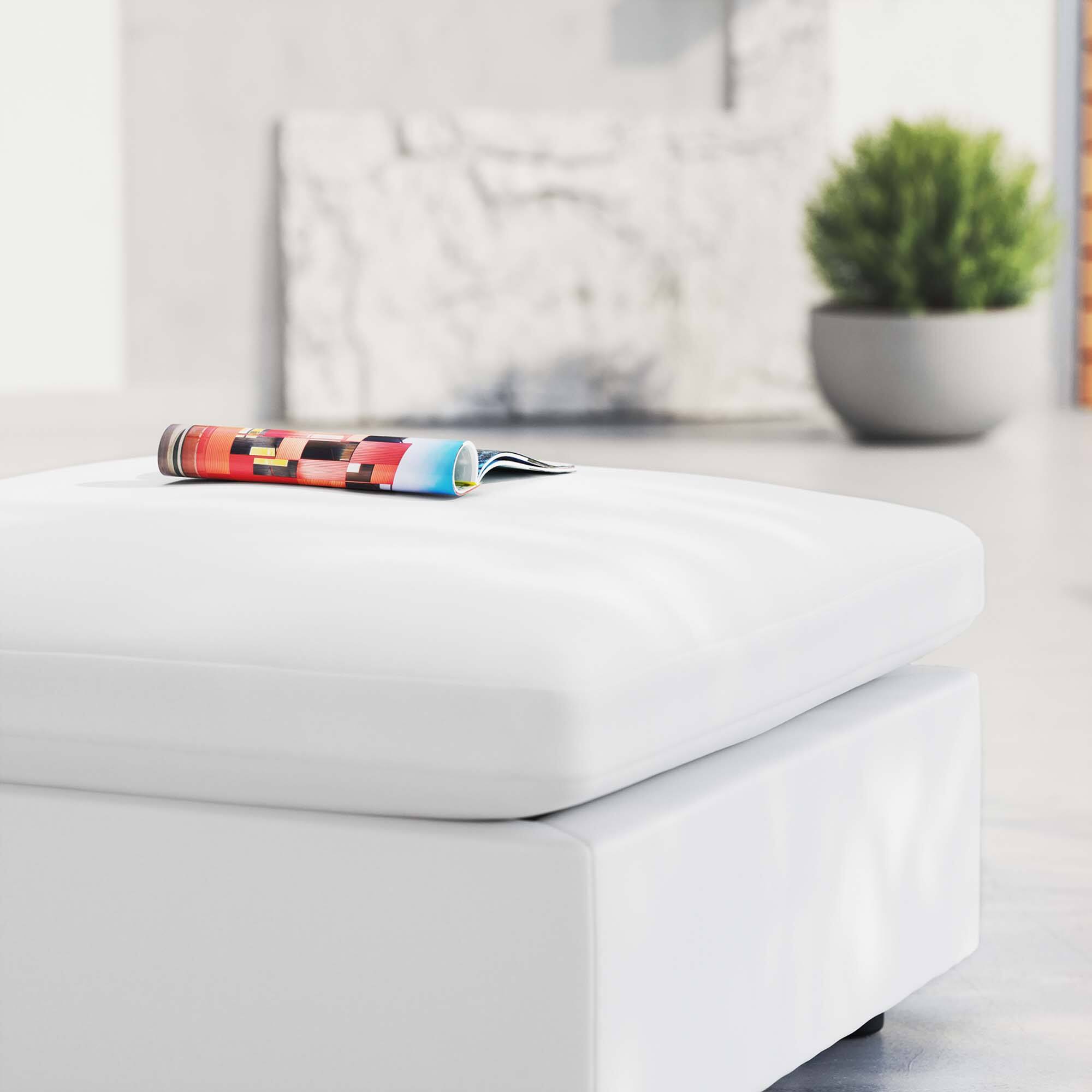 Back. Modway - Commix Sunbrella® Outdoor Patio Ottoman by Modway - White.