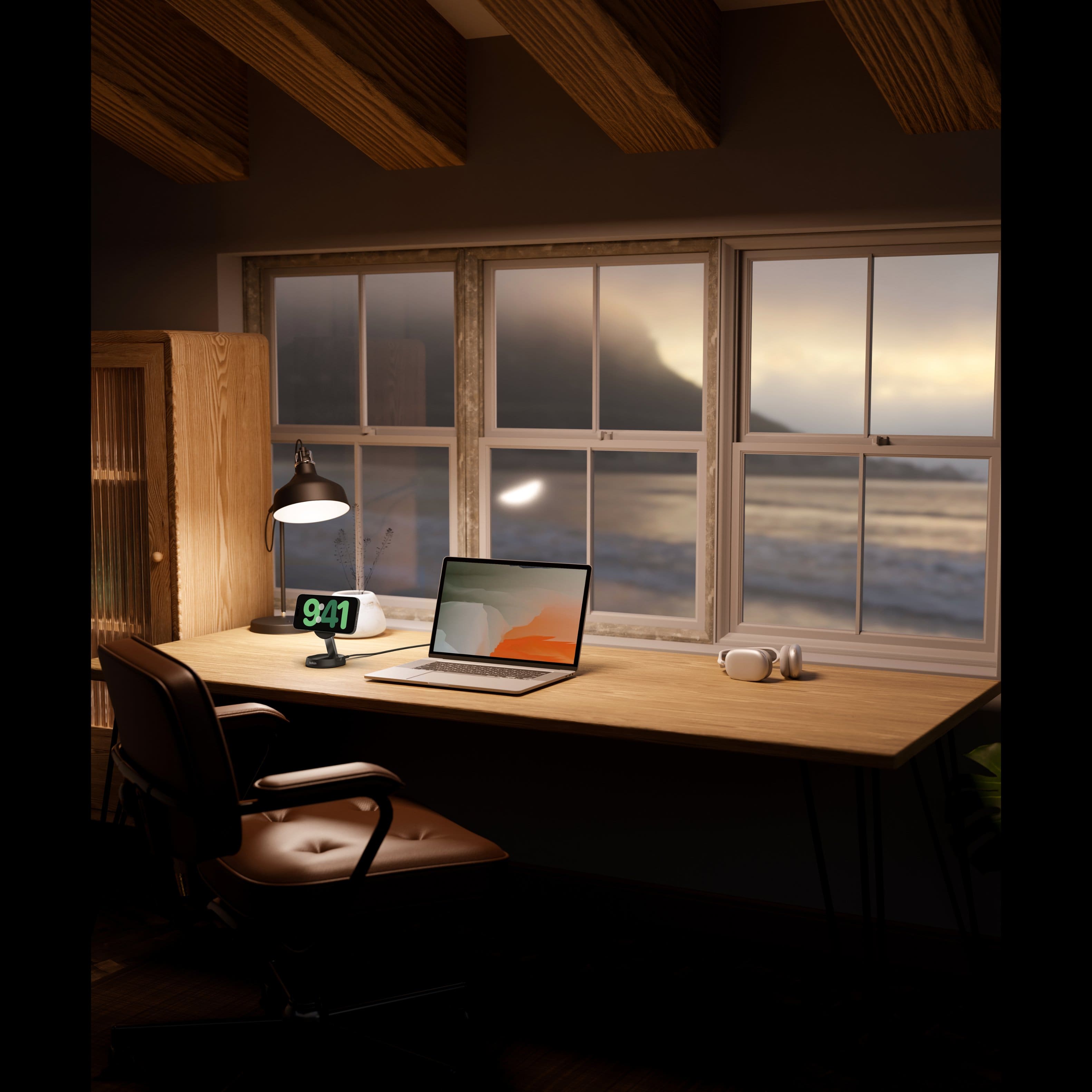 Alt View 15. Belkin - Convertible Magnetic Charging Stand 15W - MagSafe-Compatible Fast Qi2 Charger Apple iPhone, Airpods, & More - Black.