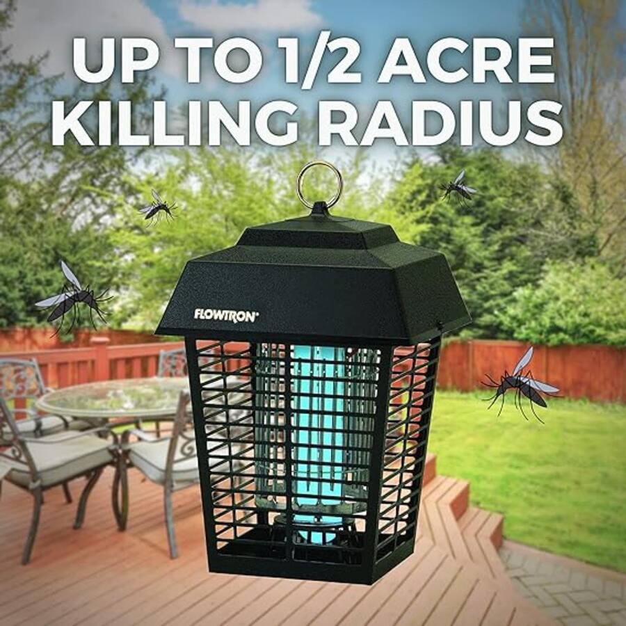 BK15D Electronic Insect Killer and Bug Zapper with 1/2 Acre Outdoor ...
