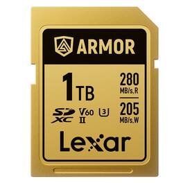 Lexar - ARMOR GOLD UHS-II V60 SDXC Memory - 1TB, Card