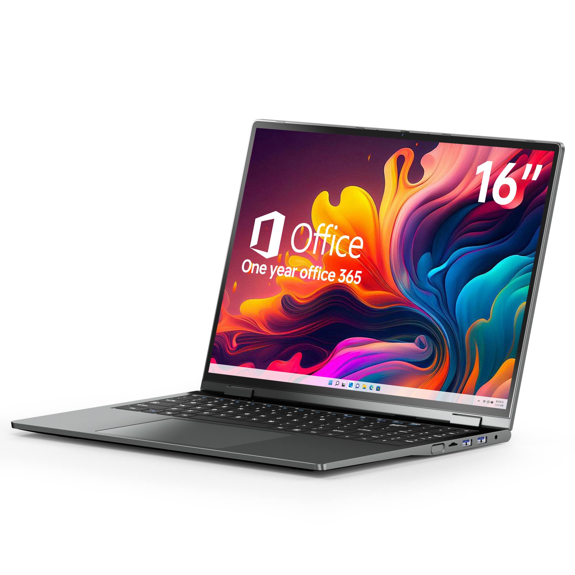 Office  
One year office 365  
16"