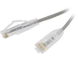 Nippon Labs - 28 AWG Snagless Cat6 Ethernet Cable - 5ft Gray