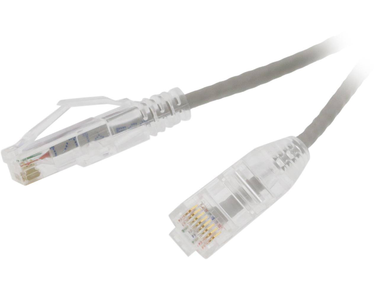 Front. Nippon Labs - Nippon Labs 28 AWG Snagless Cat6 Ethernet Cable - 5ft Gray.