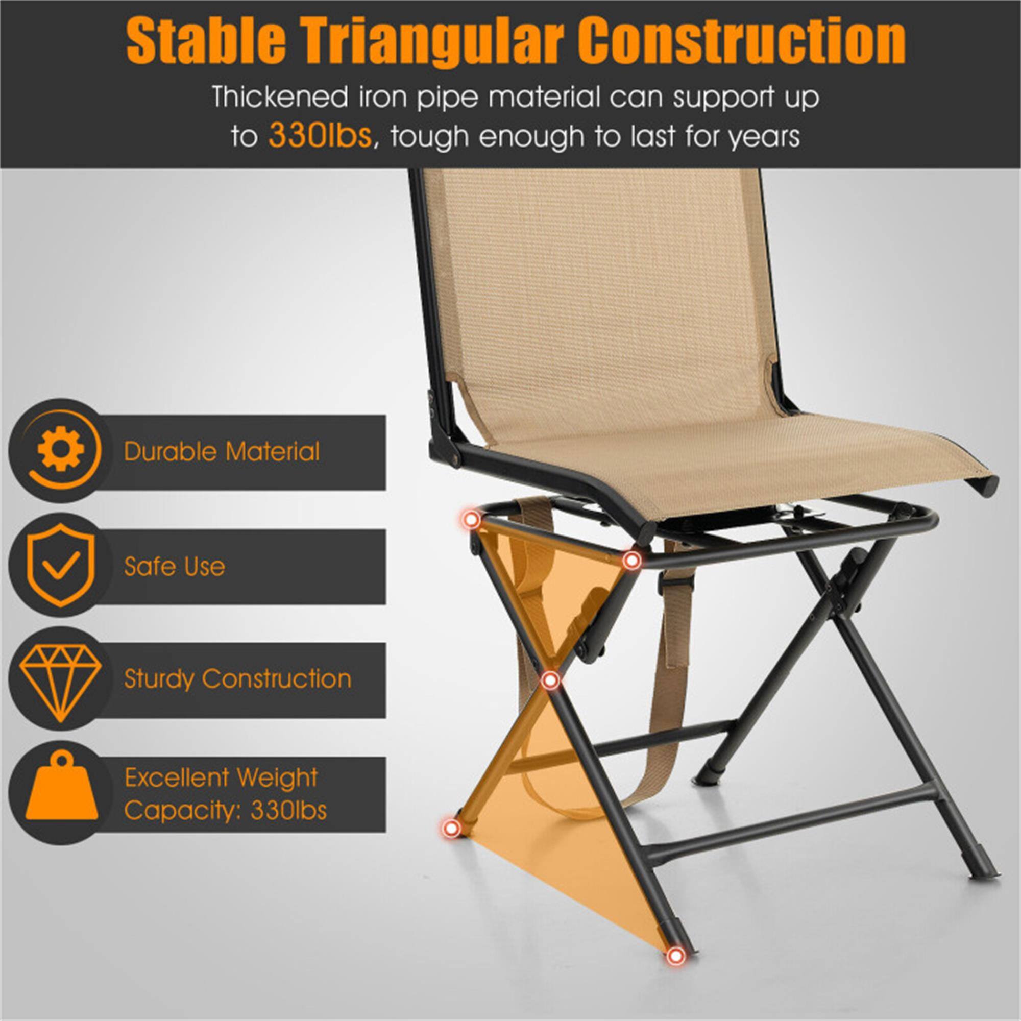 Stable Triangular Construction  
Thickened iron pipe material can support up to 330lbs, tough enough to last for years

Durable Material  
Safe Use  
Sturdy Construction  
Excellent Weight Capacity: 330lbs