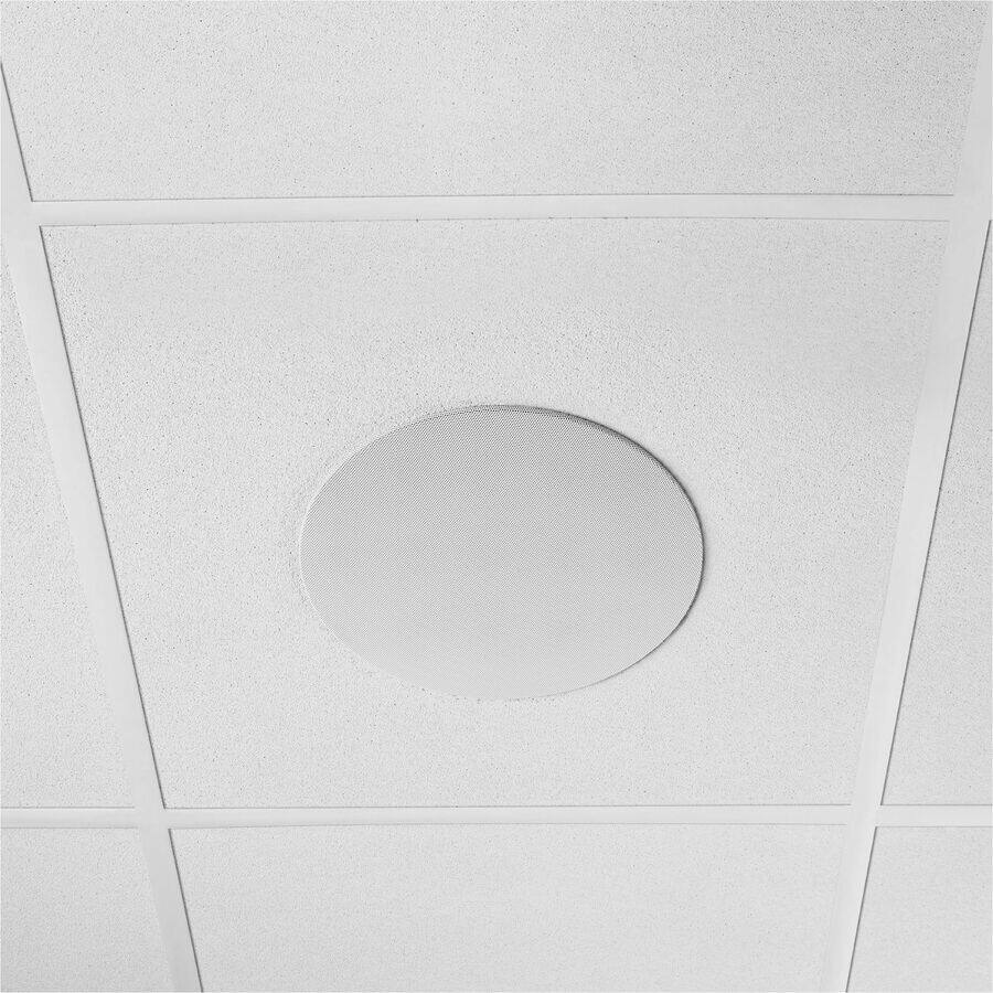 Alt View 1. Shure - Shure Speaker System - White - Ceiling Mountable - 120 Hz to 20 kHz - 1 - White.