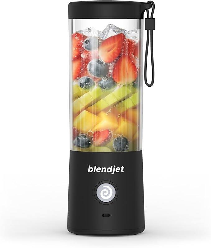 Front. Schertz - Portable Mini Blender – Cordless USB-C Rechargeable Personal Blender for Smoothies & Shakes | Self-Cleaning, Quiet, Stai - Black.