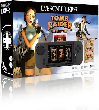 EVERCADE EXP-R
EVERCADE EXP-R TOMB RAIDER COLLECTION 1
EVERCADE 40
TOMB RAIDER EVERCADE EXP-R
DEP - u CANMS COLLECTION I GAES TOME TOMB X TOMB TOMB RAIDER RAIDER RAIDED I 1P TH Samd Rude Lrimm Lan Dut Adun Tamb R 00 OMu Owe
INCLUDES TOMB RAIDER TOMB RAIDER S TOMB RAIDER MISTESP TO II
EVERCADE EXP-R CARTRIDGE SETEM OFFICIALLY EXPANDABLE TRNLC LICENCED m LIBRARY GAMMES D21EN INCE SEZ FT ICECEO n OMICIIEE 10LA CHRVOYE TTI BVIDED OWB