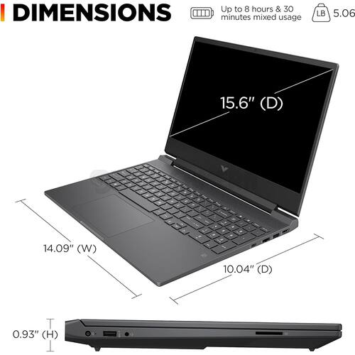 DIMENSIONS

Up to 8 hours & 30 minutes mixed usage

15.6" (D)  
14.09" (W)  
10.04" (D)  
0.93" (H)  

LB 5.06