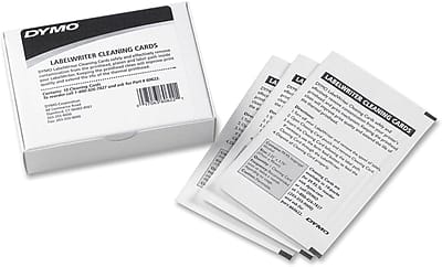 DYMO - Labeler Accessory, 10 Cleaning Cards/Pack - White