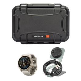 Garmin - fenix 8 AMOLED Sapphire 43mm SmartwatchBundle - White - (2024)