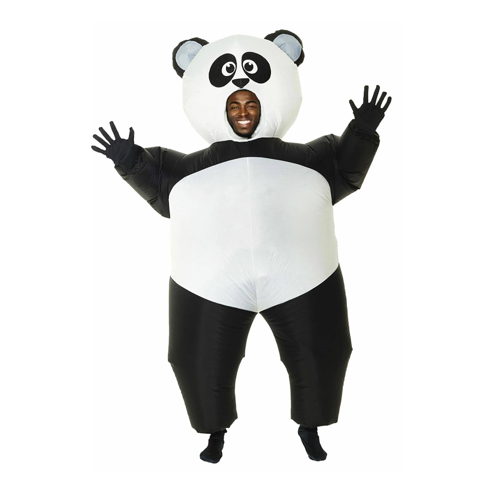 Front. Studio Halloween - Playful Panda Inflatable Child Costume - Black.