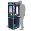 The image features an Arcade1Up claw machine, which is a type of arcade game. The machine is designed to hold and dispense prizes, and it is 66 inches tall. The claw machine is a popular attraction at arcades and amusement centers, offering players the chance to win various prizes by skillfully operating the claw mechanism to grasp and lift items from the machine's interior.