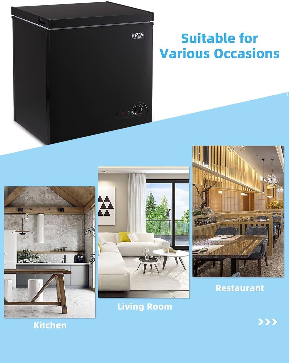 KRIB Suitable for Various Occasions  
Restaurant  
Kitchen  
Living Room