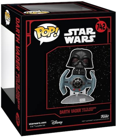 FUNKO POP! Rides Deluxe: Star Wars Dark Side TIE Advanced x1