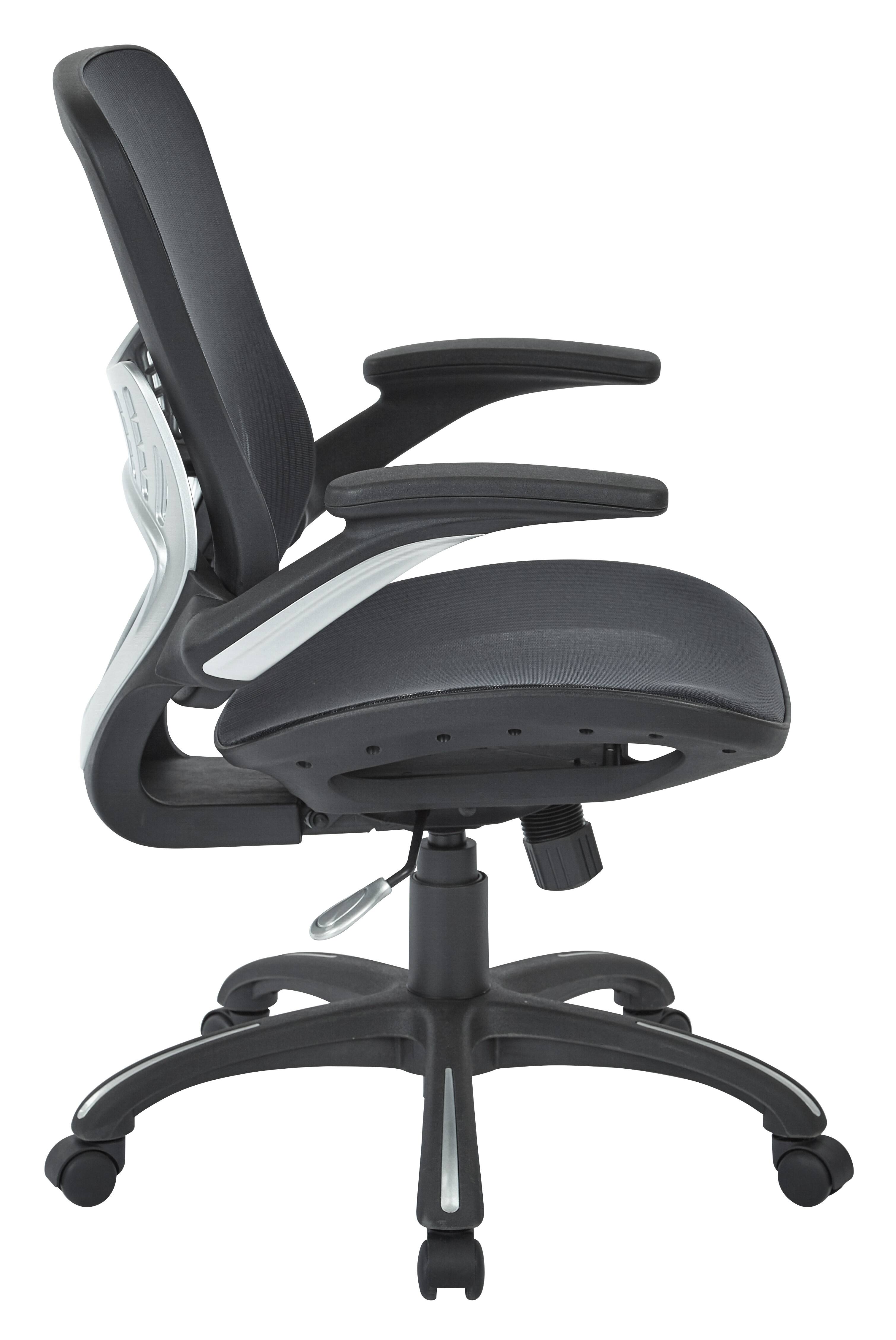 Alt View 1. Office Star Products - Mesh Seat and Back Manager’s Chair - Black.