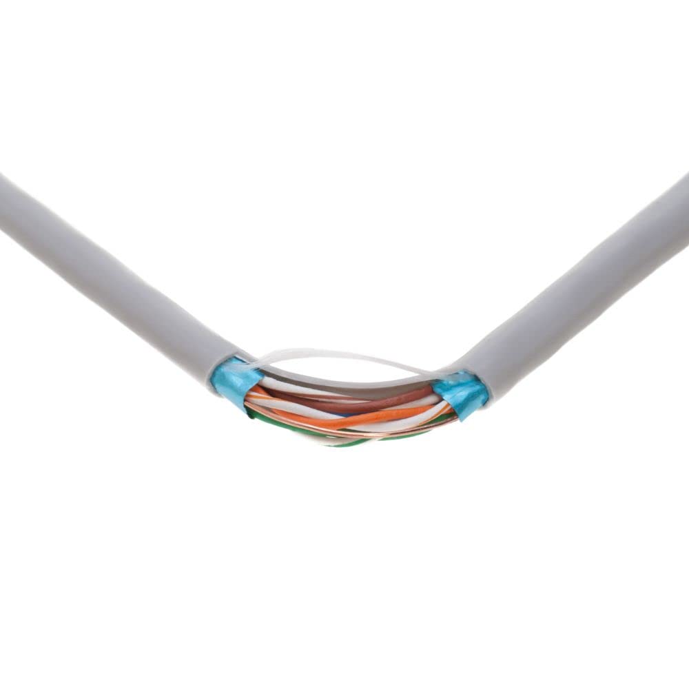 Back. Cables Direct Online - Cat5e FTP Ethernet Cable 1000ft Pull Box Solid 24AWG Shielded Bulk CCA Network Wire Gray - Gray.