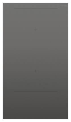Front. Fisher & Paykel - 12" Auxiliary Modular Induction Built-in Electric Cooktop, 2 Zones with SmartZone - Grey.