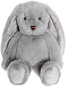 TriAction Toys - Teddykompaniet Large Grey Bunny Plush - Gray