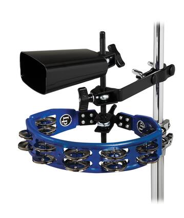Front. Latin Percussion - LP160NY-K Cyclops Tambourine and City Cowbell Pack with Gibraltar Mount for Drum Set - Multi-color.