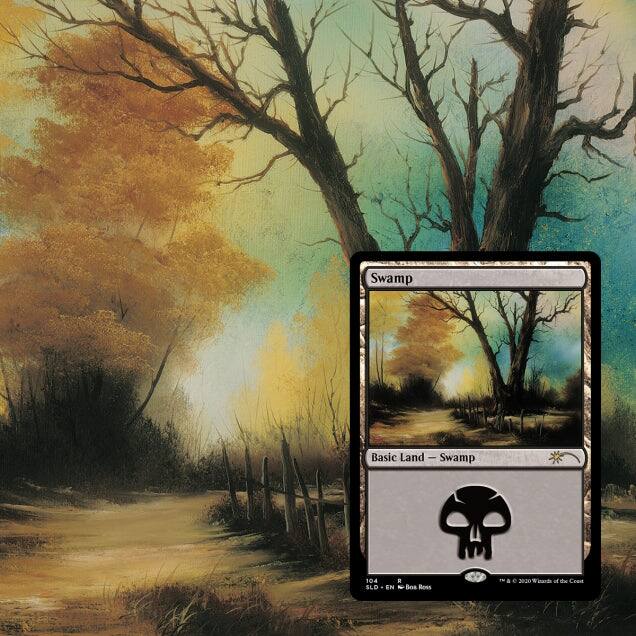Swamp  
Basic Land — Swamp  

104 SLD  
EN  
© 2020 Wizards of the Coast