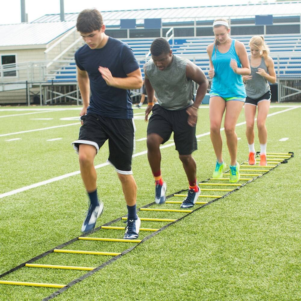 Alt View 1. Power Systems - Agility Ladder – 15ft Speed Ladder for Training, Footwork, Drills & Coordination - Black.