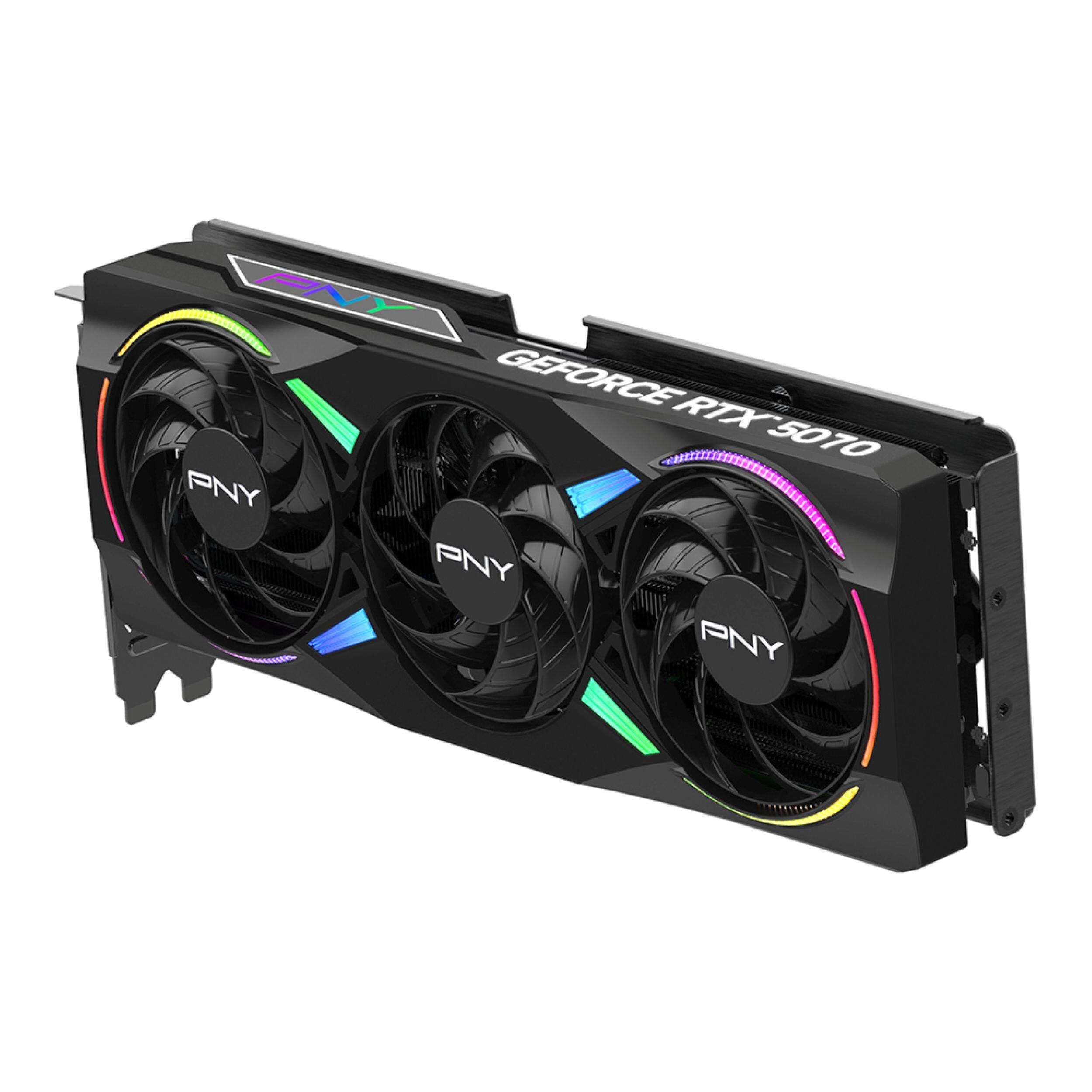 PNY NVIDIA GeForce RTX 5070 Epic X ARGB Overclocked 12GB GDDR7 PCI