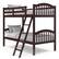 Front. Storkcraft - Long Horn Solid Hardwood Twin Bunk Bed - Espresso.