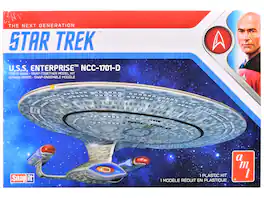 AMT - Skill 2 Model Kit U.S.S. Enterprise NCC-1701-D Space Ship "Star Trek: The Next Generation"(1987)TV Series 1/2500 Scale - Multi